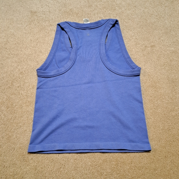Reflex Set Of 3 Tanks Racer Back Ribbed Seamless Black Taupe Blue Size Large - Picture 7 of 10